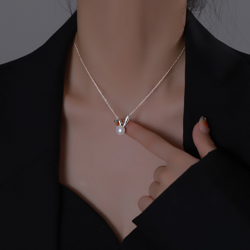 Women Accessories Meaning - Colar de pingente de pérola de
