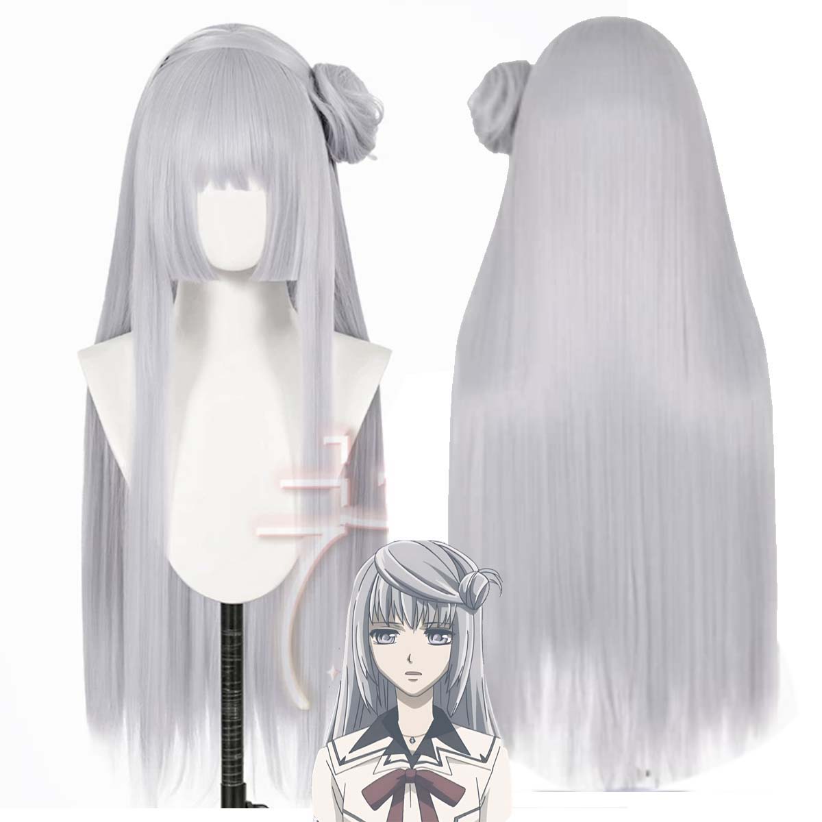 Women'S Vampire Accessories - Peruca feminina de cabelo sintético resistente