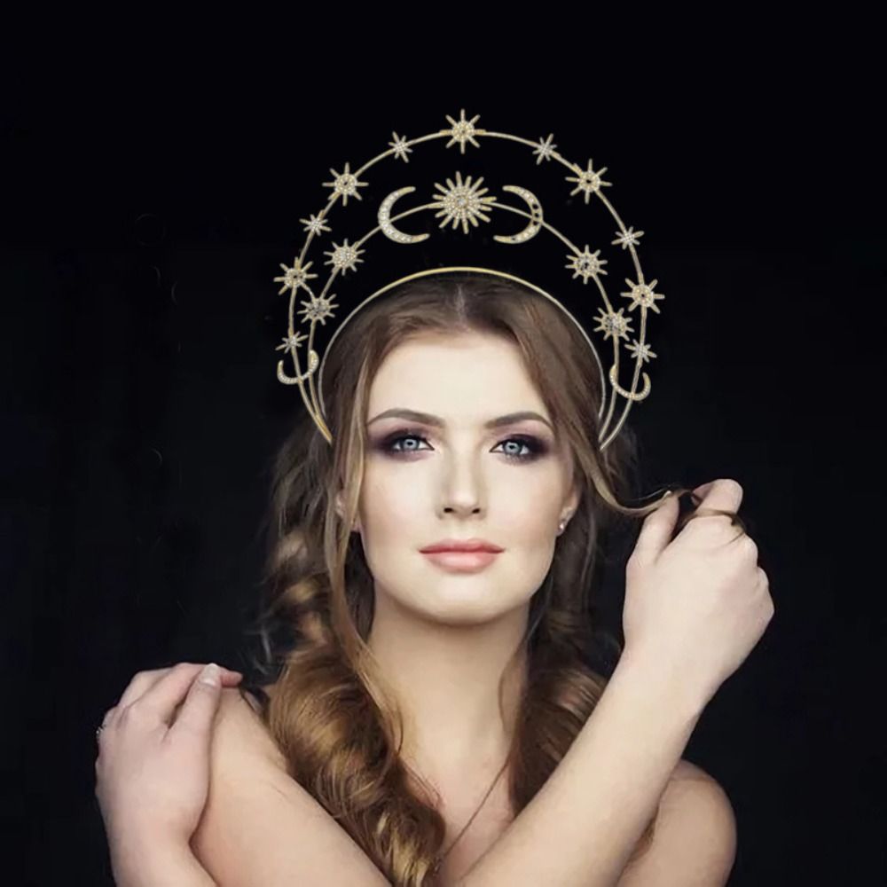 Wrap Ring Gold - Tiara de Cabelo Estrela de Cristal
