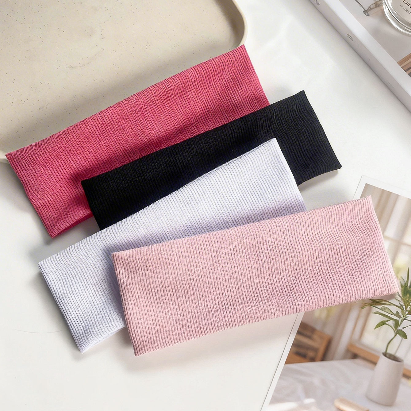 Women'S Yoga Accessories - Faixa de cabelo elástica com nervuras
