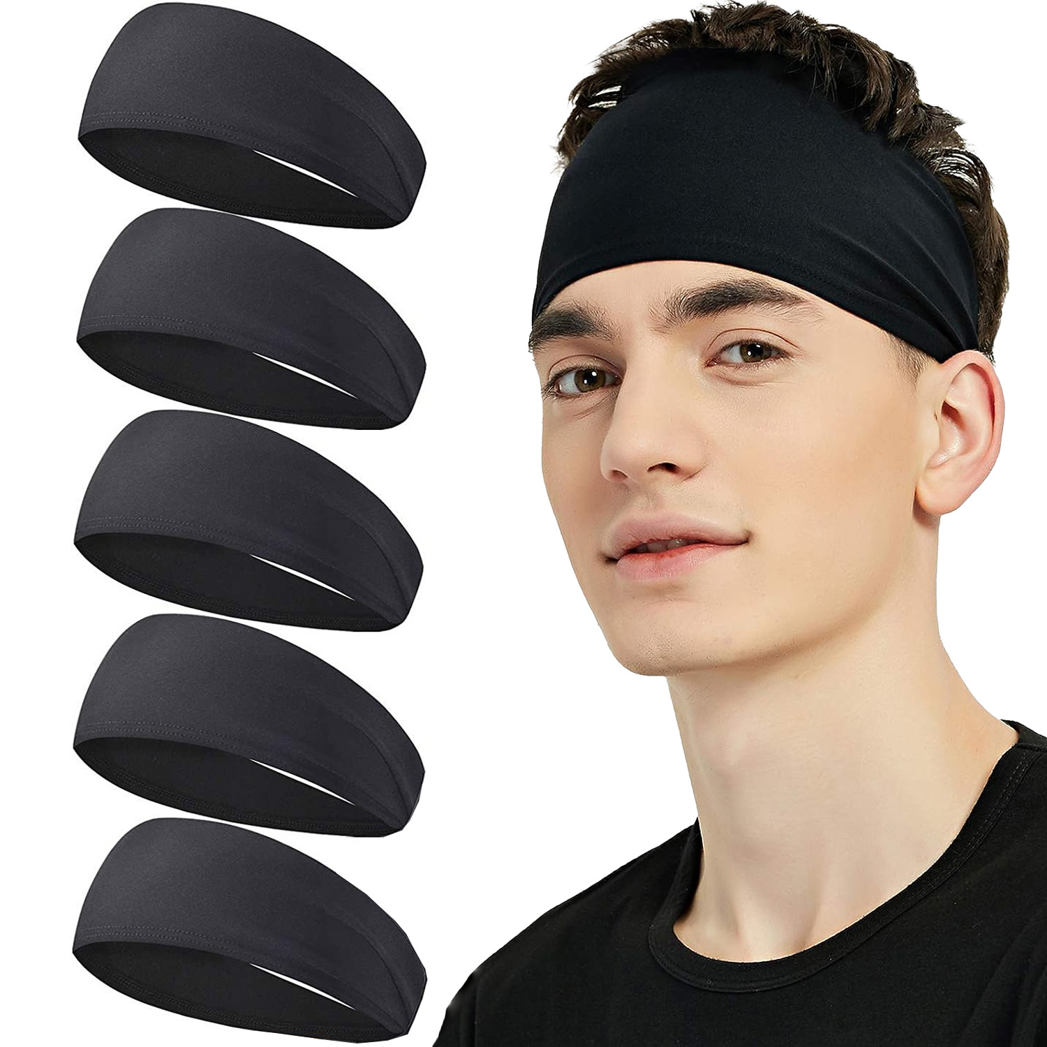 Women'S Yoga Accessories - Sweatband para homens mulheres elástico esporte