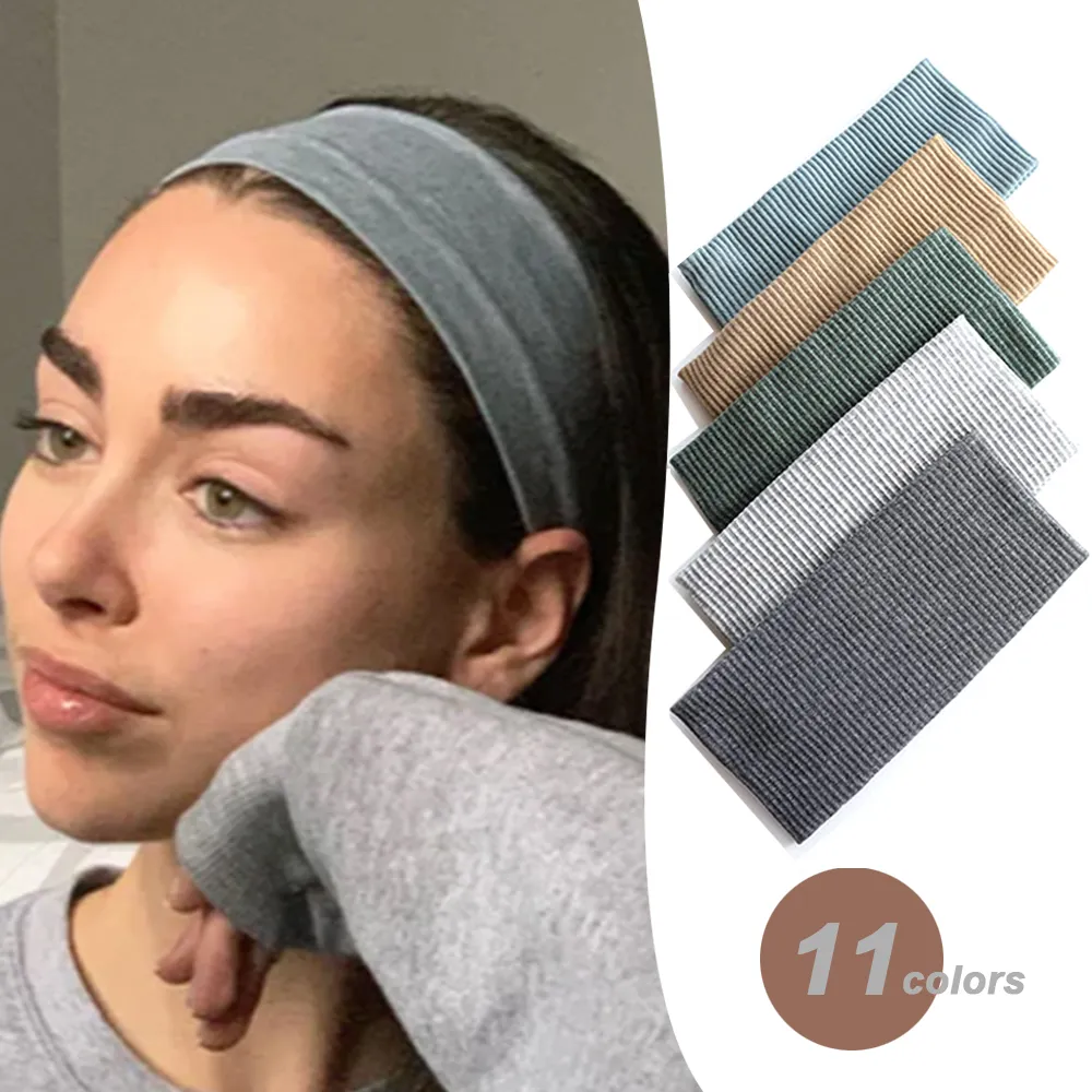 Women'S Yoga Accessories - Mulheres cor sólida bandana yoga tricô