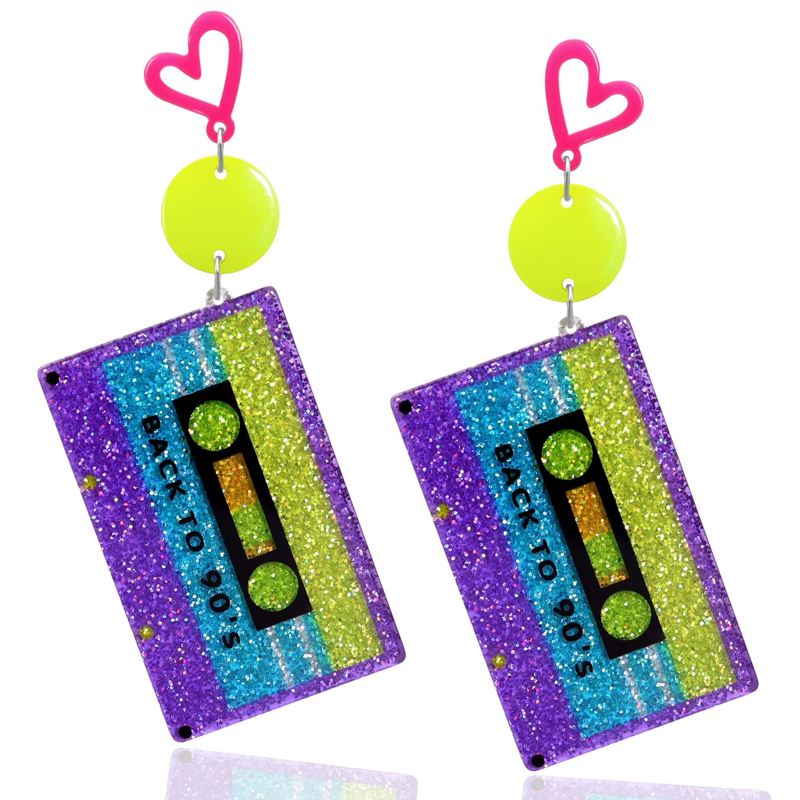 Women'S Accessories In The 90S - Brinco de Acrílico Redondo com Pingente,