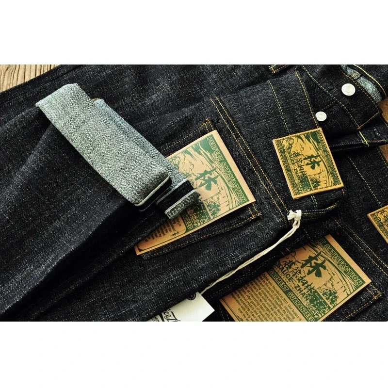 Saucezhan-Raw Denim Jeans com  - Levis Jeans 501 avaliação e preço