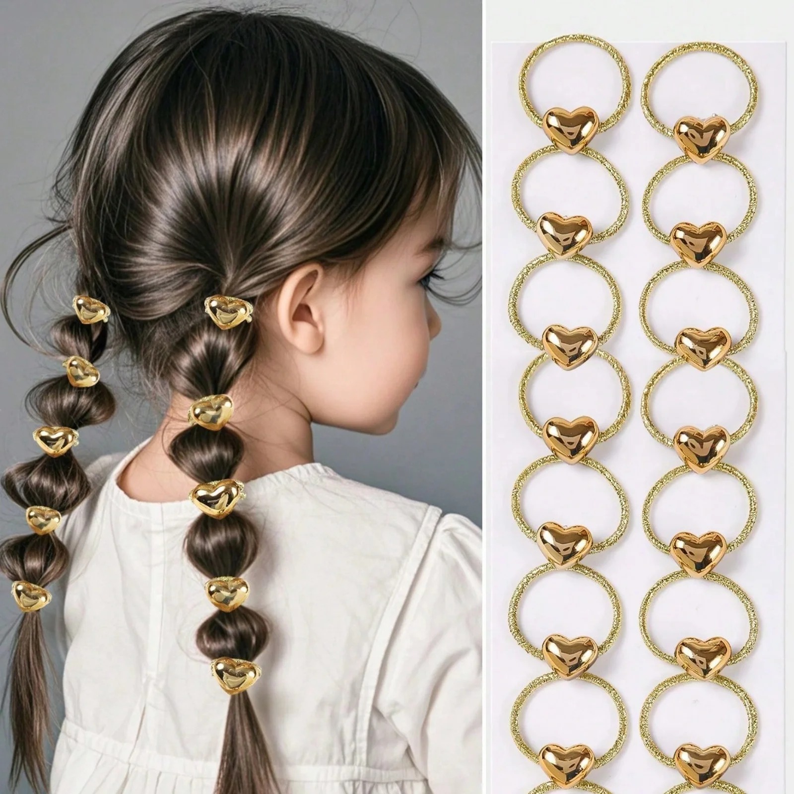 Conjunto de 10 Anéis de Cabelo - Wrap Ring Gold avaliação e preço