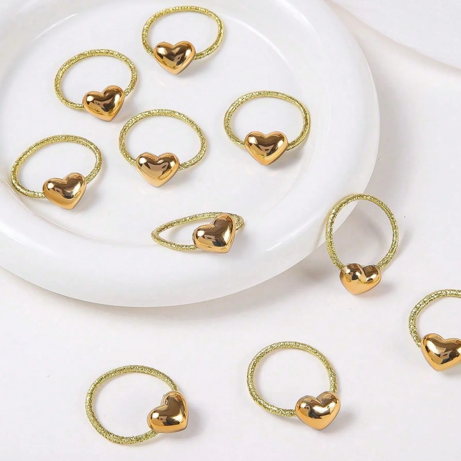Conjunto de 10 Anéis de Cabelo - Wrap Ring Gold avaliação e preço