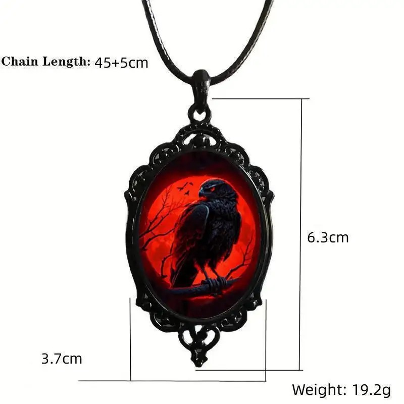 Gótico vampiro coruja cameo co - Women'S Vampire Accessories avaliação e preço