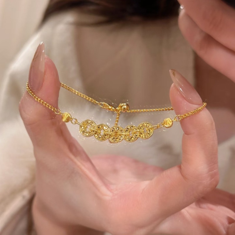 Novo Colar e Pulseira de Moeda - Women Accessories Meaning avaliação e preço