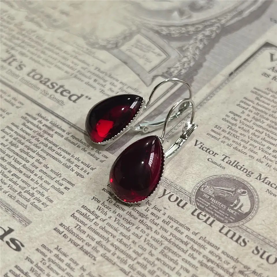 Gothic Vampire Blood Red Earri - Women'S Vampire Accessories avaliação e preço