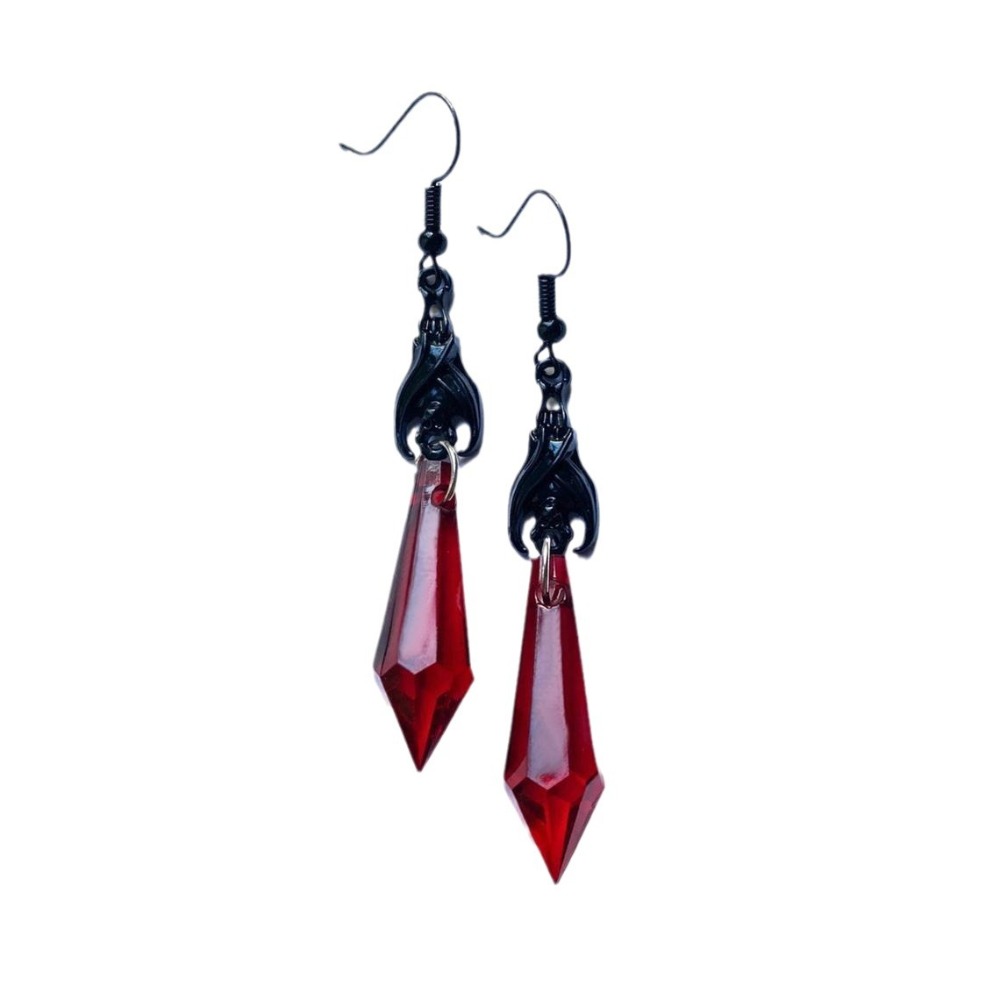 Brincos Pendentes de Cristal V - Women'S Vampire Accessories avaliação e preço