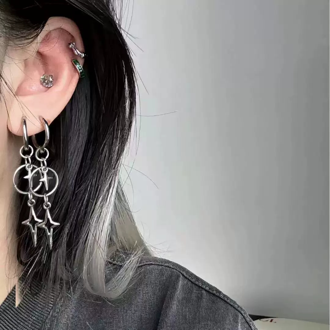 Personalizado punk cruz estrel - Women'S Accessories In The 90S avaliação e preço