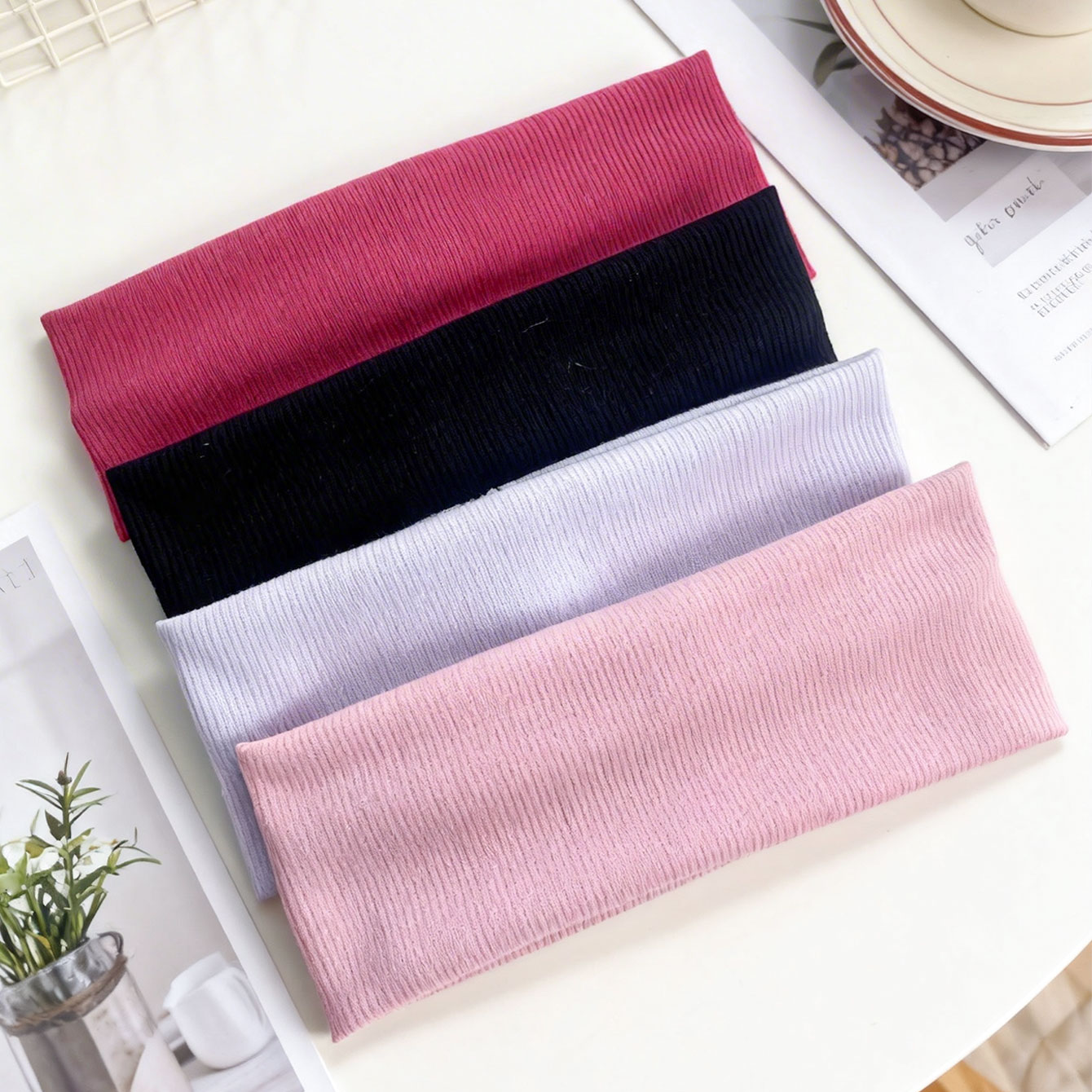 Faixa de cabelo elástica com n - Women'S Yoga Accessories avaliação e preço