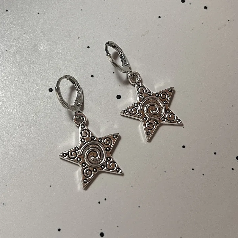 Vintage goth prata cor espiral - Women'S Accessories In The 90S avaliação e preço