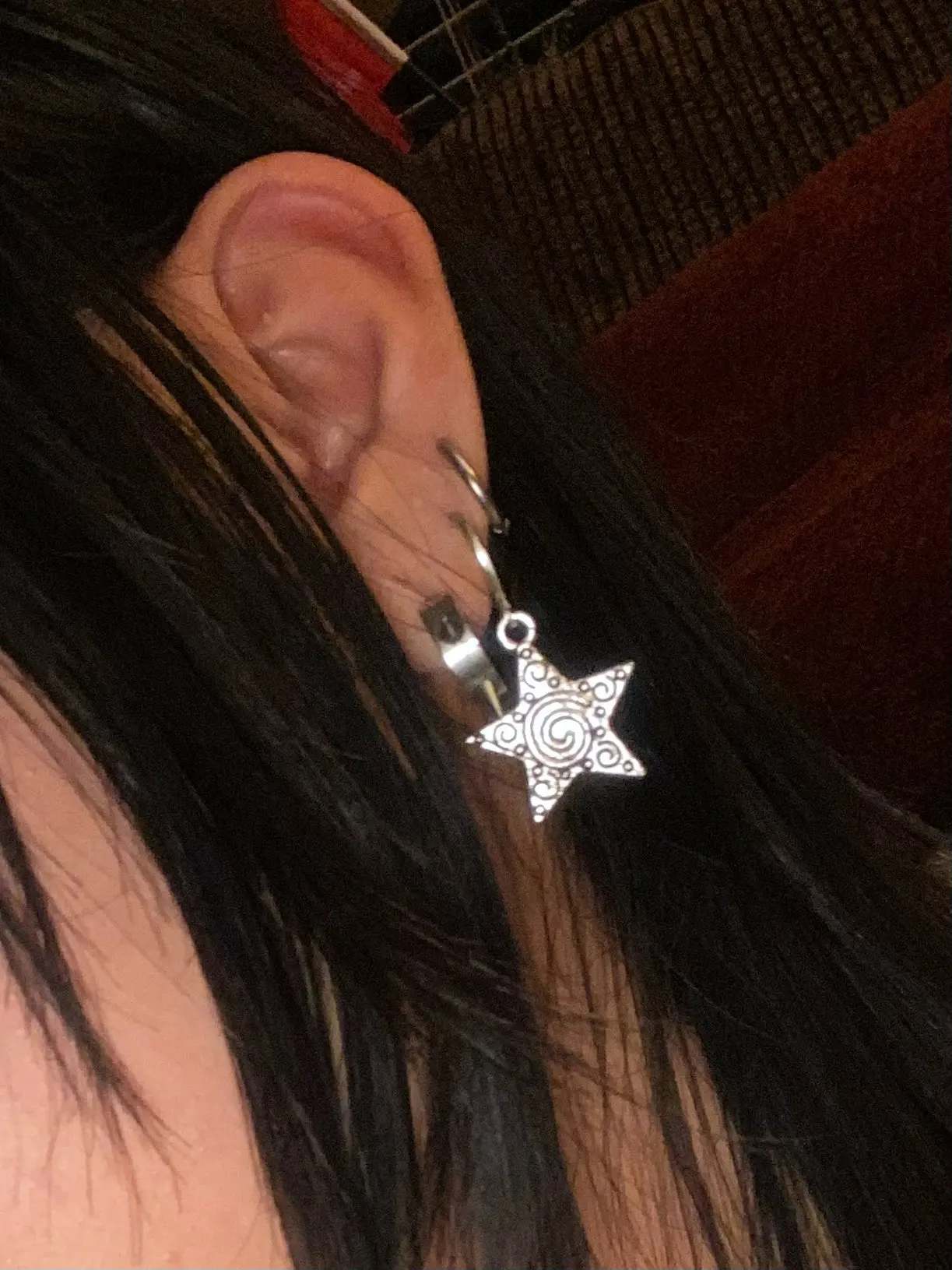 Vintage goth prata cor espiral - Women'S Accessories In The 90S avaliação e preço
