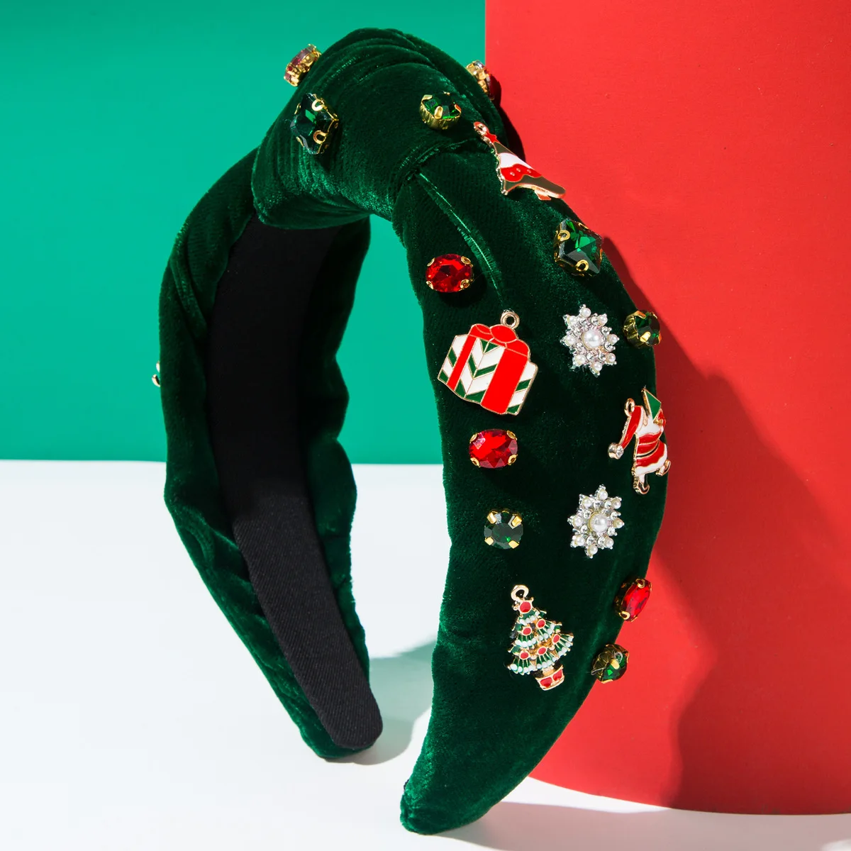 Nova Tiara de Natal em Flanela - Women'S Accessories Flannels avaliação e preço