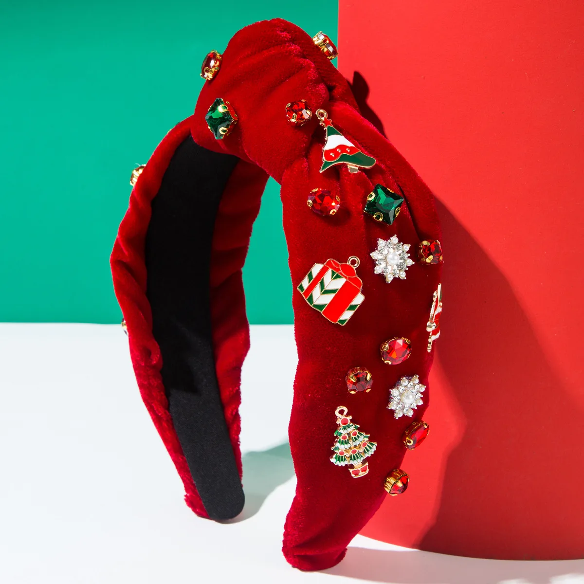 Nova Tiara de Natal em Flanela - Women'S Accessories Flannels avaliação e preço