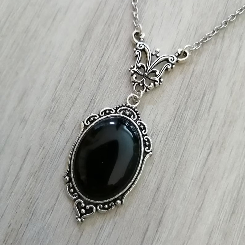 Gótico preto cristal charme co - Women'S Vampire Accessories avaliação e preço