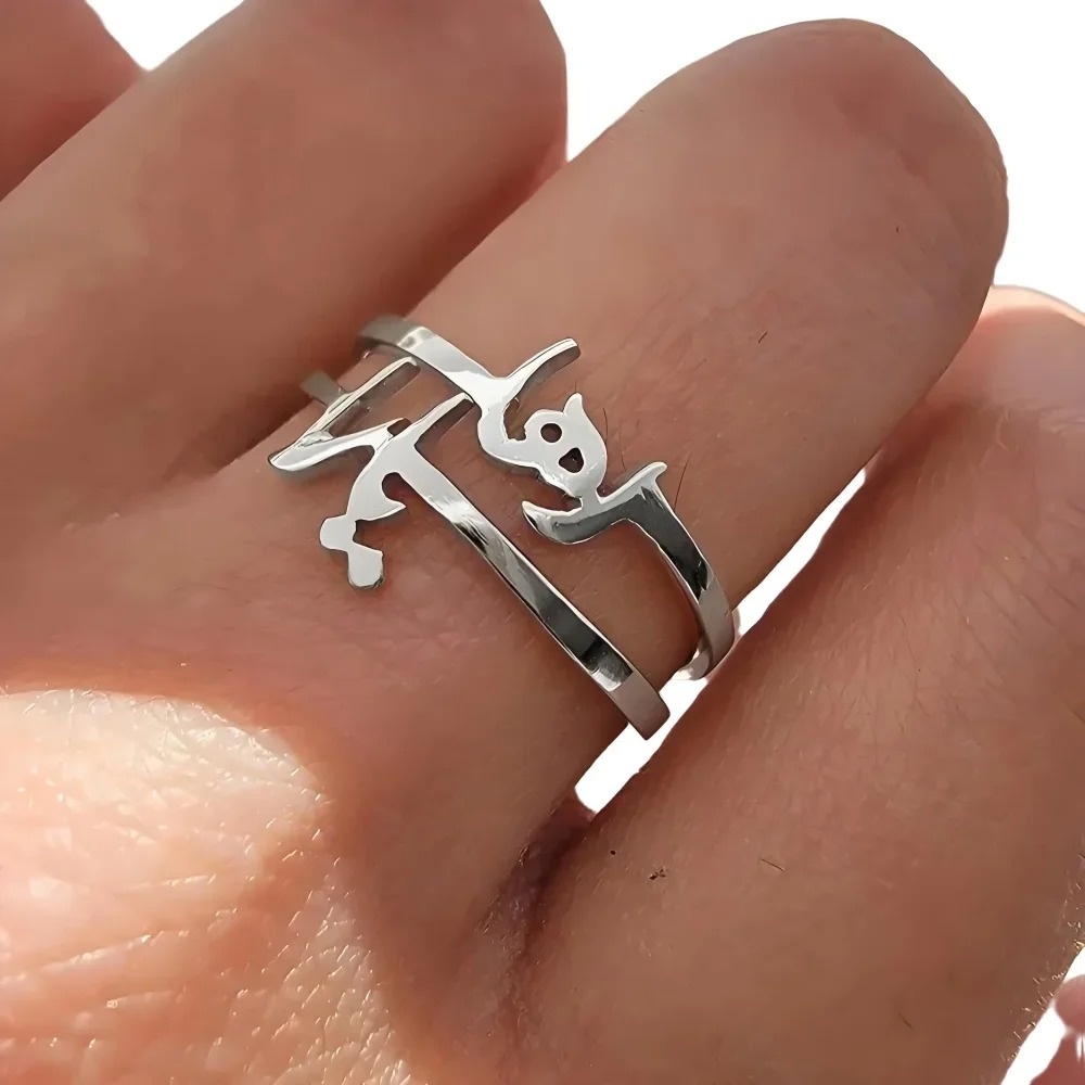 Anéis de letras árabes persona - Wrap Ring Gold avaliação e preço
