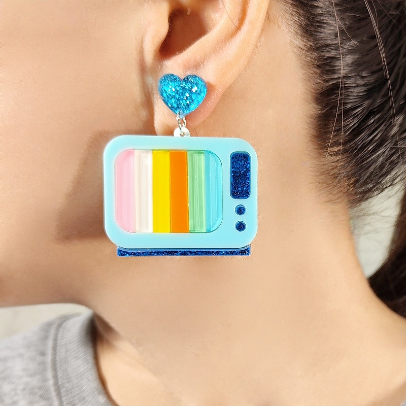 Brincos de acrílico KUGUYS com - Women'S Accessories In The 90S avaliação e preço